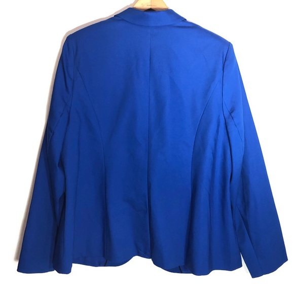 Lane Bryant blue one button blazer - Picture 2 of 5